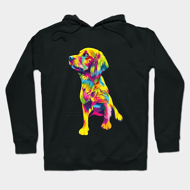 Dog pop art Hoodie by Fadmel